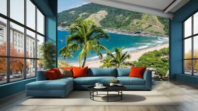 beautiful view of ilhabela tropical island, rio do janerio, sao Wall mural