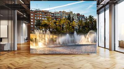 Brunnen im Turiapark valencia Wall mural