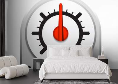 gauge meter icon Wall mural