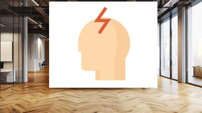 Headache vector icon Wall mural