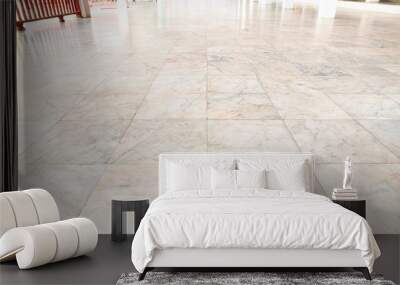 Real marble floor tile in perspective with beige abstract texture pattern of natural material i.e. stone, rock. Smooth surface for decorative wall, floor of interior building i.e. bathroom, kitchen. Wall mural