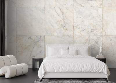 Real marble floor tile in top view with beige abstract texture pattern of natural material i.e. stone, rock. Smooth surface for decorative wall, floor of interior building i.e. bathroom, kitchen. Wall mural