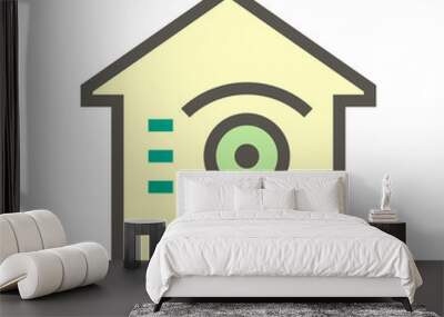 Smart home and robot technology vector icon design, 48x48 pixel perfect and editable stroke. Wall mural