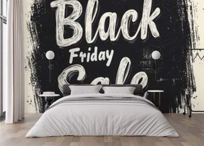 Black Friday Sale Poster and Banner Wall mural