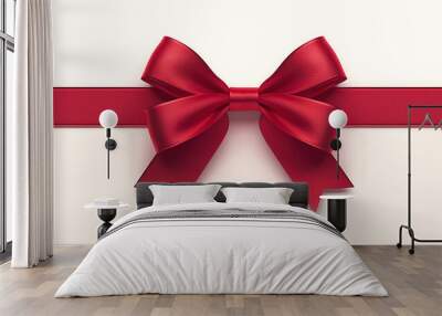 ribbon and gift bow Wall mural