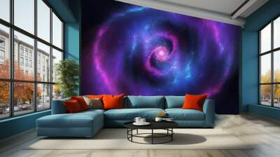 Swirlin dynamic vortex of cosmic energy background with vibrant shades Wall mural