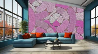 3D rendering. Abstract mosaic architecture- ceramic wall backgro Wall mural