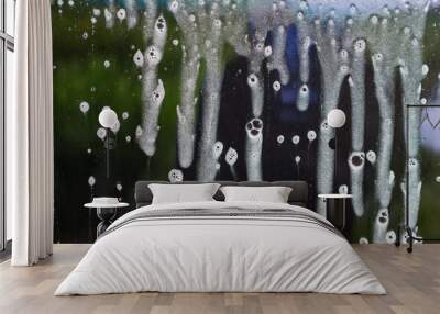 Water splash shower- background wet Wall mural