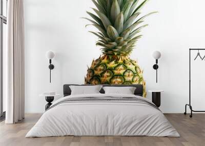 Pineapple isolated on a white background Wall mural