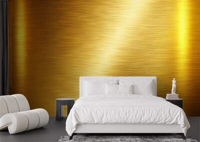 This elegant gold metallic texture boasts a smooth, luminous surface that catches the light, imbuing it with a Wall mural