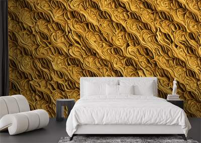 Red And Orange Vibrant Abstract Artistic Swirling Patterns In De Wall mural