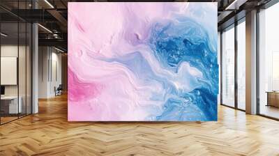 Abstract acrylic background in marble style featuring textured paint strokes Ideal for web and game design showcasing grunge art and unique macro views of hand painted canvas work Wall mural