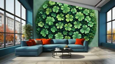 Shamrock Circle of Luck
 Wall mural