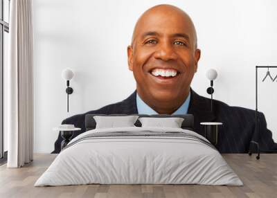 African American businessman smiling. Wall mural