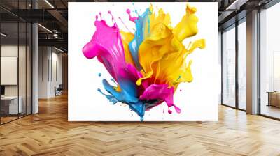 Splash of 8K CMYK color Wall mural