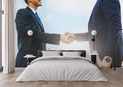 Business handshake  Wall mural