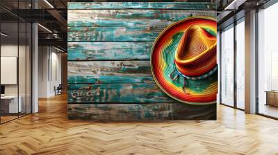 Amazing Cinco de mayo holiday with copy space for text Wall mural