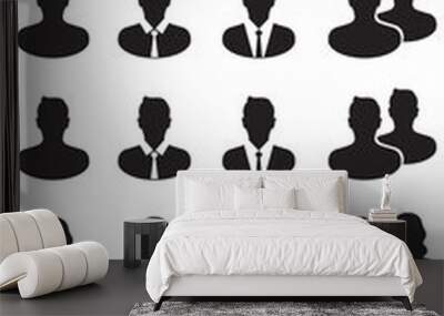 Social, Work, Management icons, Vector Wall mural