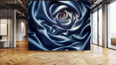 Blue silk Wall mural