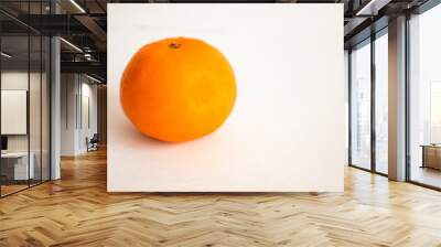 orange on white background Wall mural