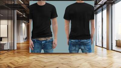 T-shirt template Wall mural