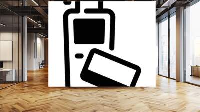 Simple vector icon payment terminal Wall mural