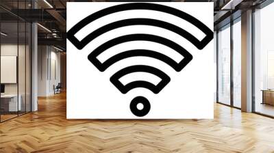 Simple vector icon wifi internet Wall mural