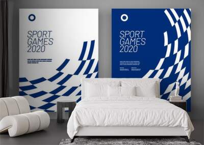 Abstract poster layout design for sport event. Graphic design for poster and flyer, brochure and card. Wall mural