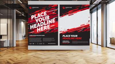 Poster design sports invitation template. Can be adapt to Brochure, Annual Report, Magazine, Poster. Wall mural