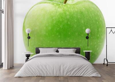 green apple isolated on white background Wall mural