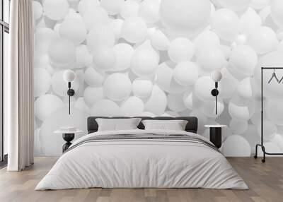 texture balloons white Wall mural