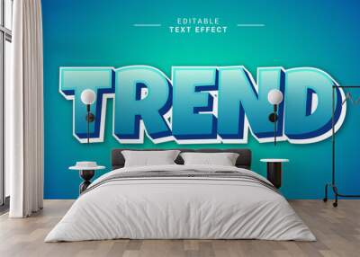 Editable text effect bold modern color style. Sale special premium trend space Wall mural