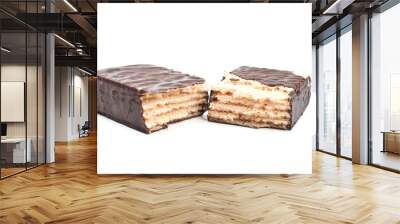 two pieces delicious chocolate bar Wall mural