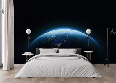 planet earth in outer space. civilization. elements of this image furnished by nasa Wall mural