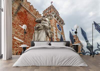 Arsenal building in Venice, Italy Wall mural