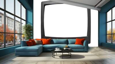 old TV tube with the isolated screen Wall mural