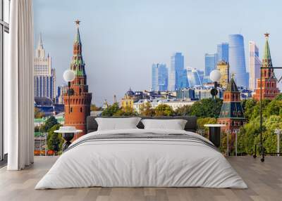 panorama of Moscow, Russia Wall mural