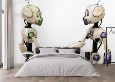 two robots Wall mural