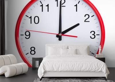 Exactly two on round clock face Wall mural