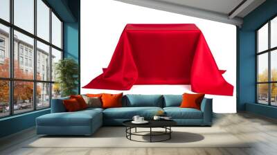 Something covered with red cloth Wall mural