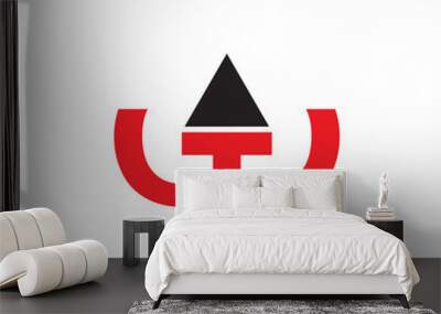 W letter logo design vector template Wall mural