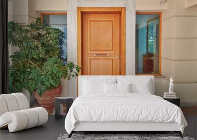 contemporary house door, Athens Greece Wall mural