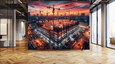 construction site Wall mural