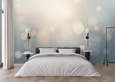 Elegant gray bokeh background, perfect for sophisticated design projects and creative visuals. Wall mural