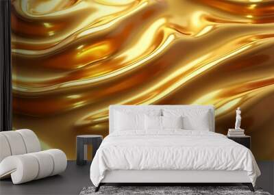 Gold texture background, abstract liquid gold background Wall mural