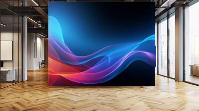 Abstract elegant background colorful wave design with space for your text Wall mural