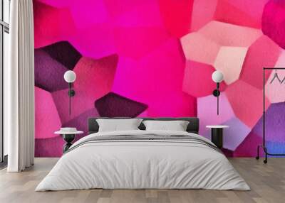 Abstract geometric art pattern background. Crystals texture. Smooth bright artistic backdrop.  Wall mural