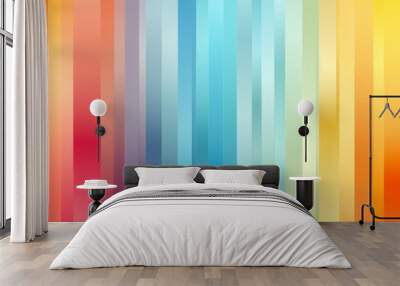 Background with color lines. Different shades and thickness. Abstract pattern. Wall mural