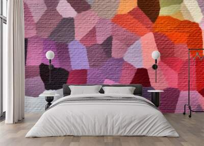 Geometric mosaic colorful texture background. Mixed diamonds abstract artistic pattern. Wall mural