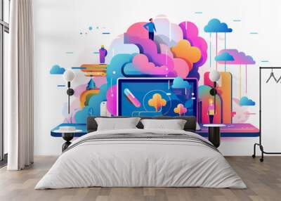 cloud computing technology Wall mural